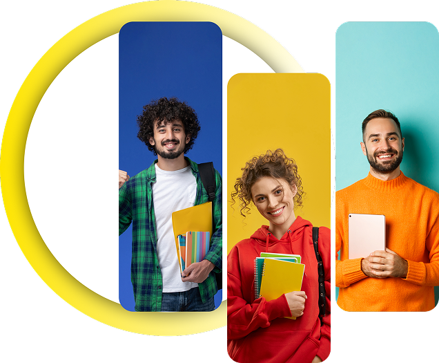 A person learning on a laptop